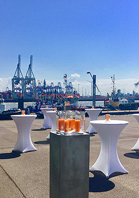 Location Hanse Gate Port View mit Blick auf den Hamburger Hafen